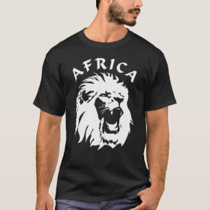 Roaring Lion Face Africa T-Shirt