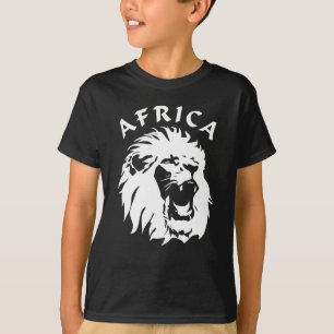 Roaring Lion Face   Africa T-Shirt