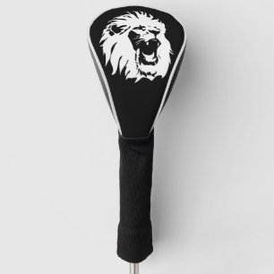 Roaring Lion Face Golf Head Cover