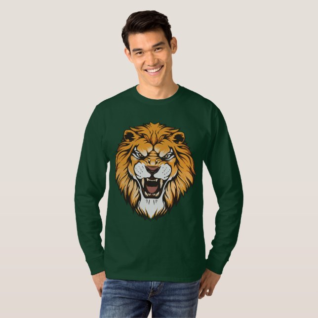Roaring Lion Graphic Long Sleeve Shirt (Front Full)