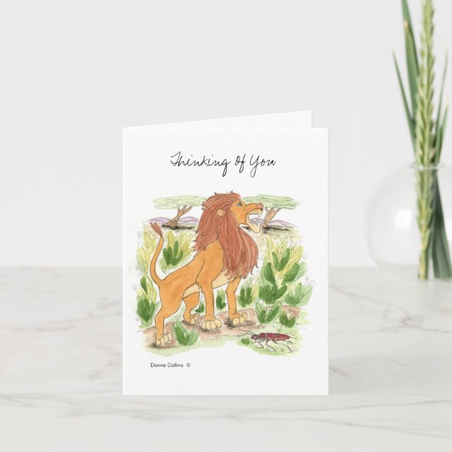 Roaring Lion Note Card (Front)