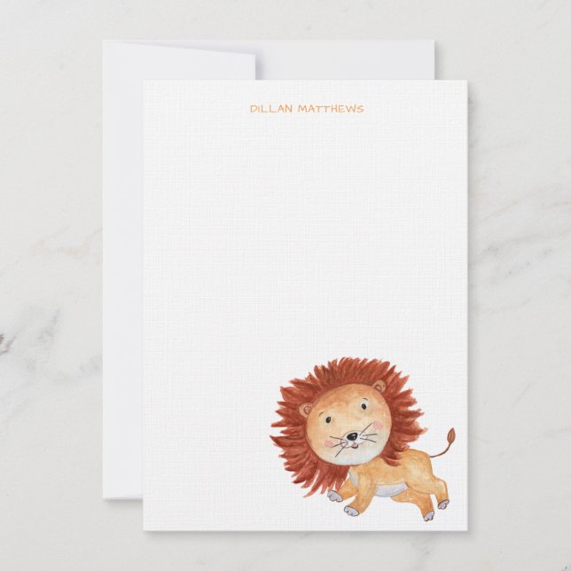 Roaring Lion note cards (Front)