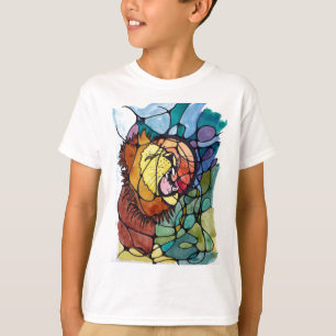 Roaring Lion on Boy's T-shirt
