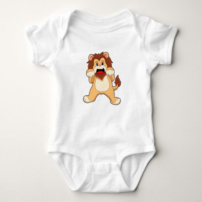 Roaring Lion.PNG Baby Bodysuit (Front)