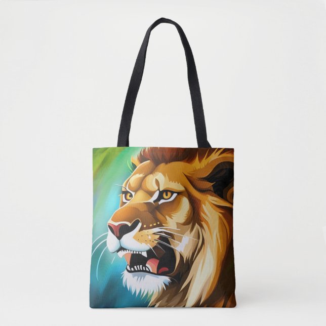 Roaring Lion Side Posed Portrait-57566 Tote Bag (Front)
