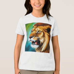 Roaring Lion Side Posed Portrait-57566 Tri-Blend Shirt