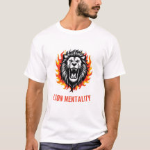 Roaring Majesty: Fierce Lion Scream Graphic Outfit