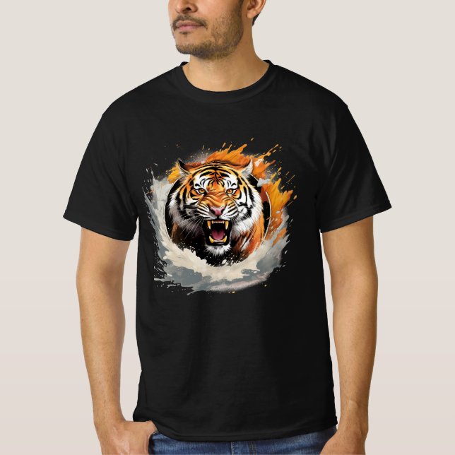 Roaring Majesty Tiger T-shirt  (Front)