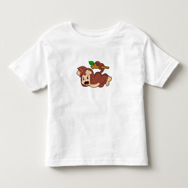 Roaring Monkey Toddler T-Shirt (Front)
