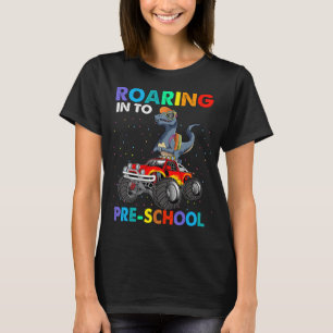 Roaring pre-SChool Dinosaur T Rex Back to School T-Shirt