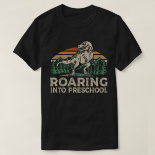 Roaring Preschool Dinosaur T Rex Back To School T-Shirt