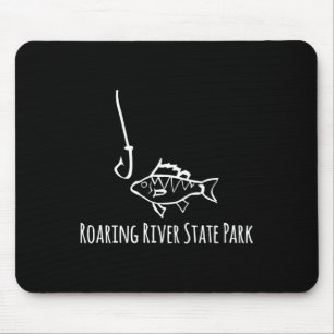 Roaring River State Park Funny Fishing Fish Fish H Mouse Pad