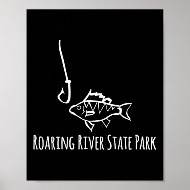 Roaring River State Park Funny Fishing Fish Fish H Poster (Front)