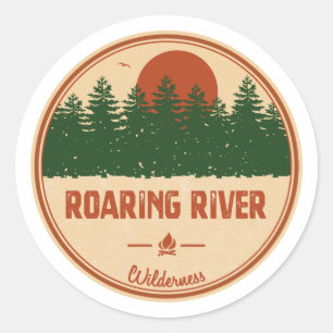 Roaring River Wilderness Classic Round Sticker