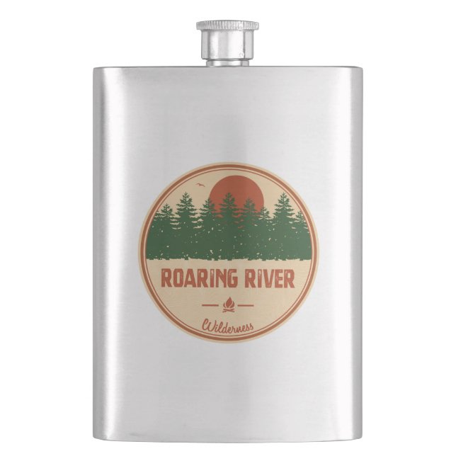 Roaring River Wilderness Hip Flask (Front)