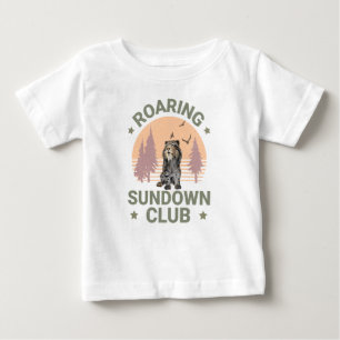 Roaring Sundown Club Sabertooth Tiger Baby T-Shirt