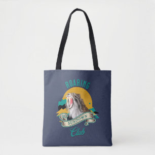 Roaring Sundown Club Sabertooth Tiger Tote Bag