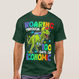 Roaring Through 100 Days of ECONOMIC Dinosaur T-Shirt