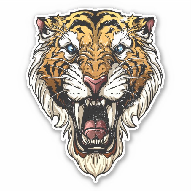 Roaring Tiger Distressed Style (Front)