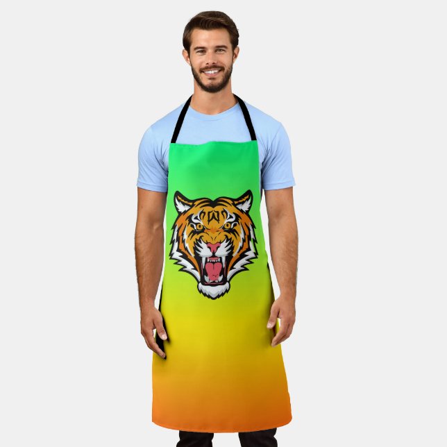 Roaring Tiger Head-25818 Apron (Worn)