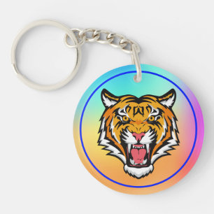 Roaring Tiger Head-25818 Key Ring