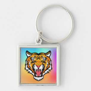 Roaring Tiger Head-25818 Key Ring