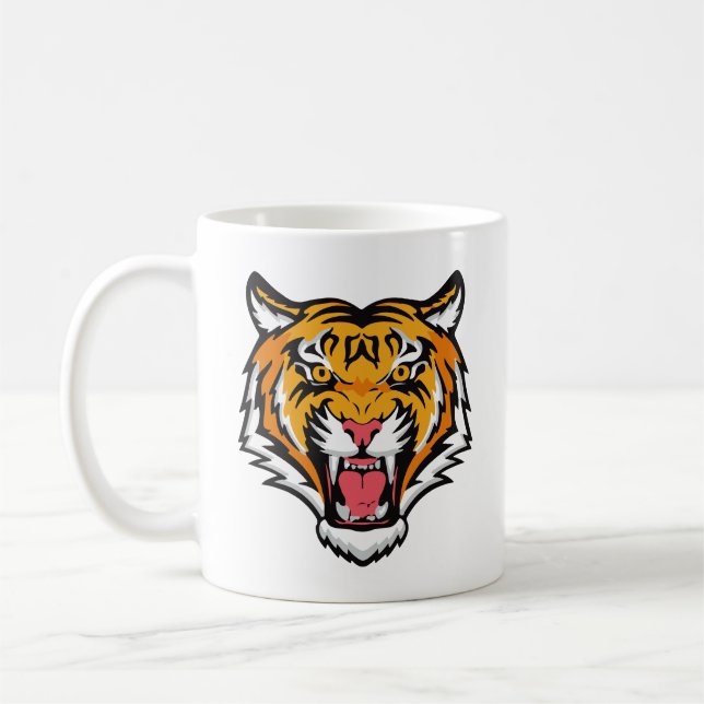 Roaring Tiger Head-25818 Travel Mug (Left)
