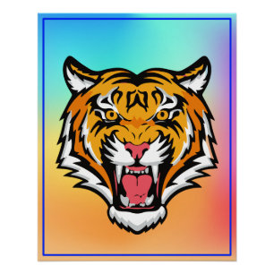 Roaring Tiger Head-25818 Travel Mug Poster