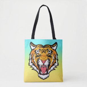 Roaring Tiger Head-25818 Travel Mug Tote Bag