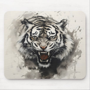 Roaring Tiger Ink Mouse Pad