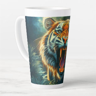 Roaring Tiger Moonlit Jungle Latte Mug