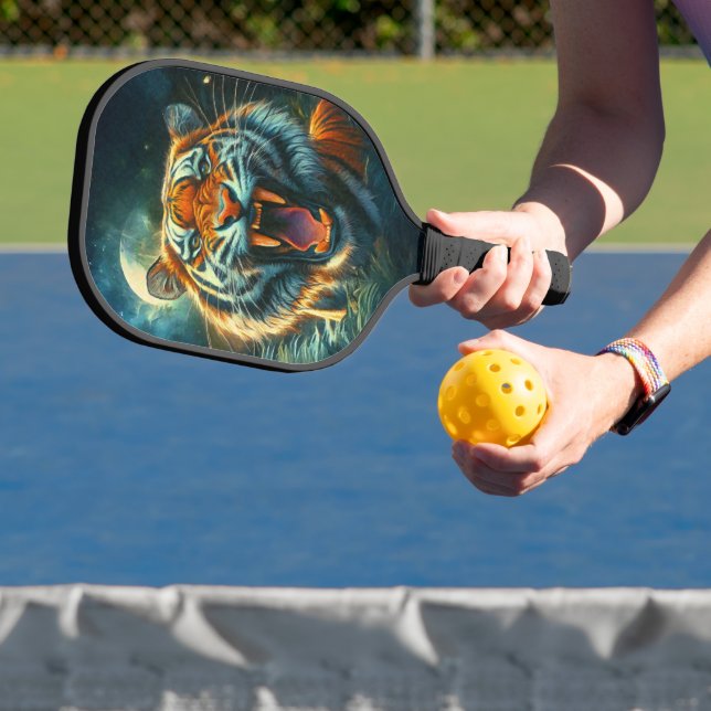 Roaring Tiger Moonlit Jungle Pickleball Paddle (Insitu)