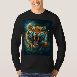 Roaring Tiger Moonlit Jungle T-Shirt