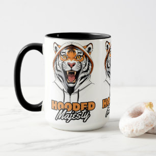 Roaring Trend Tiger in a Hoodie Mug