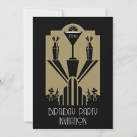 Roaring Twenties Art Deco Gangster Birthday