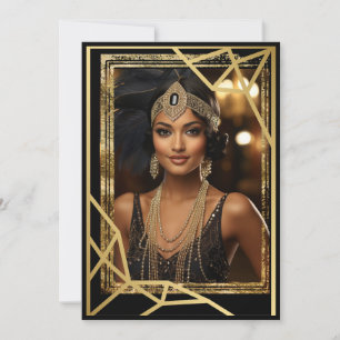 Roaring Twenties Flapper Note Card