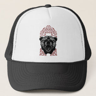 Roaring Viking Bear Trucker Hat