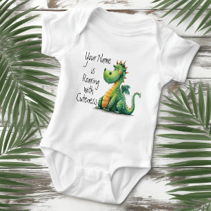 Roaring with Cuteness Dragon Baby Bodysuit