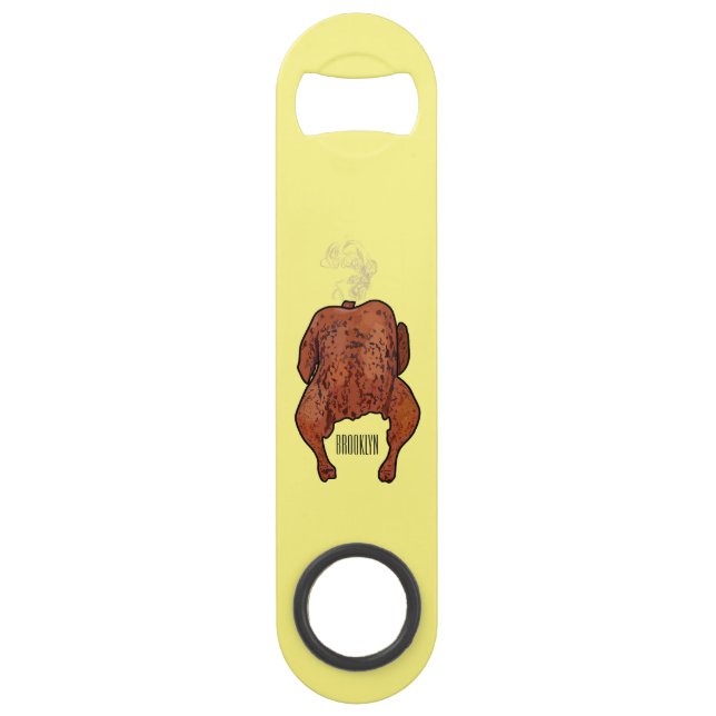 Roast chicken cartoon illustration  (Front)