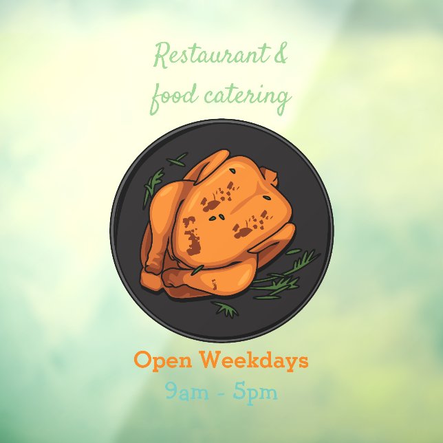 Roast chicken cartoon illustration (Sheet 3)