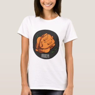 Roast chicken cartoon illustration T-Shirt