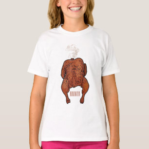 Roast chicken cartoon illustration T-Shirt