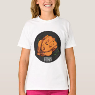 Roast chicken cartoon illustration T-Shirt