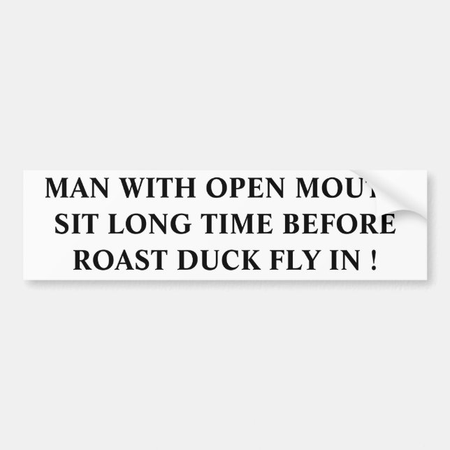 ROAST DUCK BUMPER STICKER (Front)