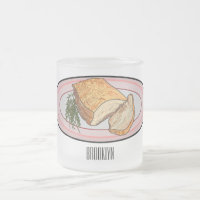 Roast pork belly cartoon illustration 