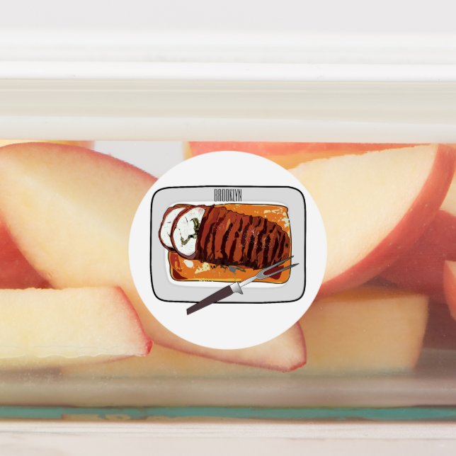 Roast turkey breast cartoon illustration (Affixed)