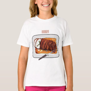 Roast turkey breast cartoon illustration  T-Shirt