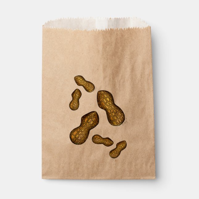 Roasted Ballpark Peanuts Nuts Snack Food Treats Favour Bags (Front)