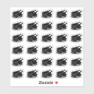 Roasted Chicken Wedding Place Card Meal Choice
