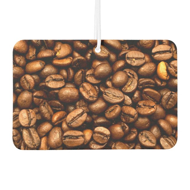 Roasted coffee beans car air freshener (Front)